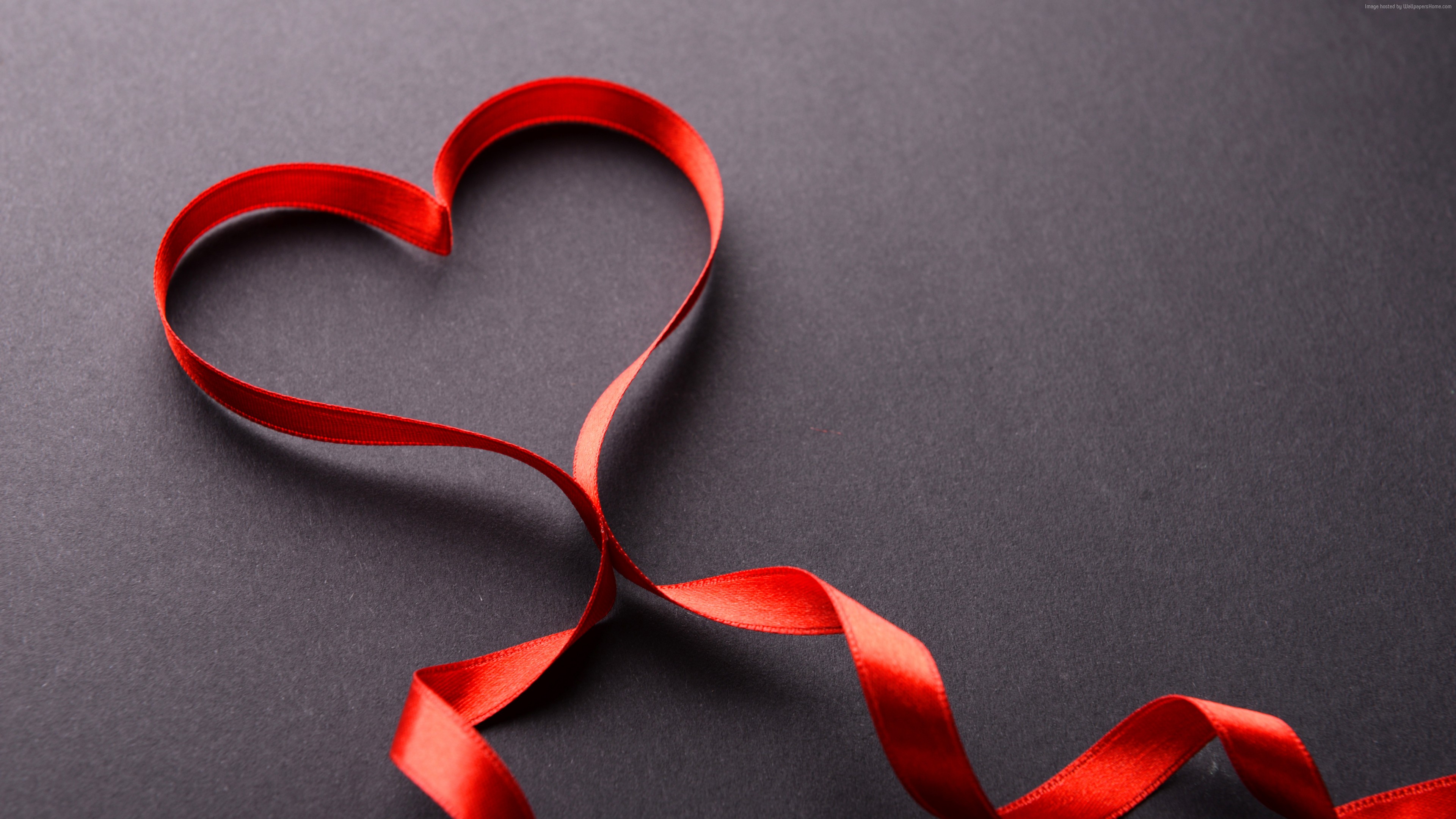 Stock Images love image, heart, ribbon, 5k, Stock Images